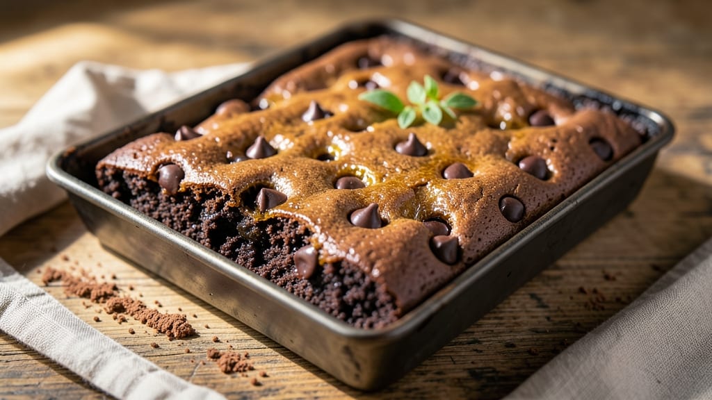 Chewy Brownie Recipe with Chocolate Chips: Double-Baked Density for Richer Flavor