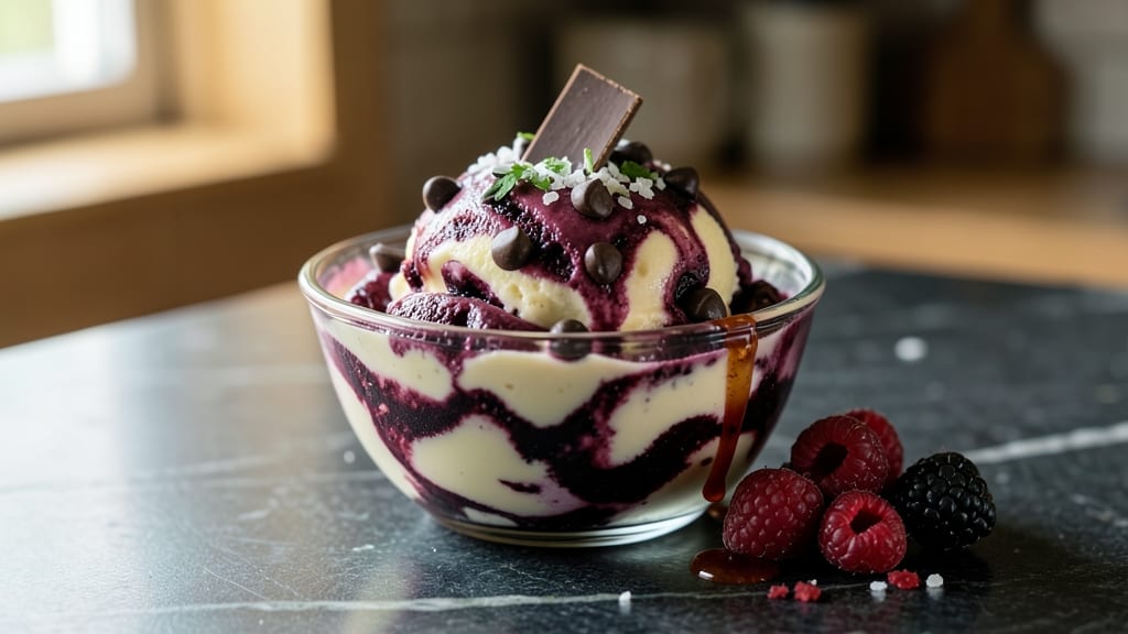 Black Raspberry Chocolate Chip Ice Cream Recipe: Bursting Berries and Melty Chunks in Every Scoop