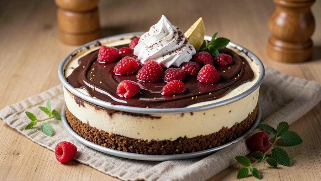 Cheesecake Factory Chocolate Raspberry Cheesecake Recipe: Velvety Ganache Rivers Over Crispy Cocoa Crust