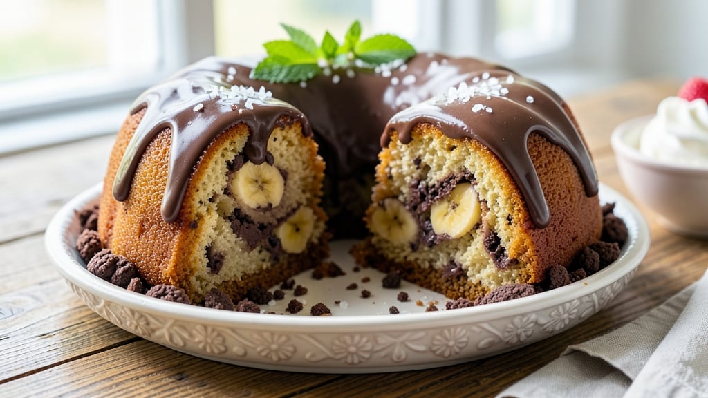 Banana Chocolate Bundt Cake Recipe: Espresso-Infused Swirls With Cracked Top Drama
