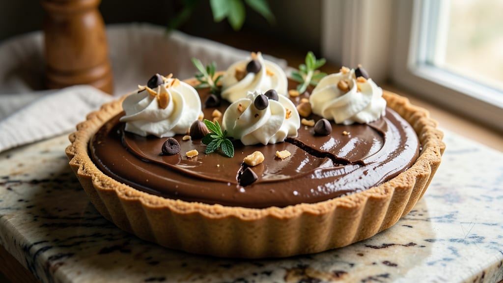 Baked Chocolate Tart Recipe: Crispy Crust Meets Fudgy Ganache Rivers