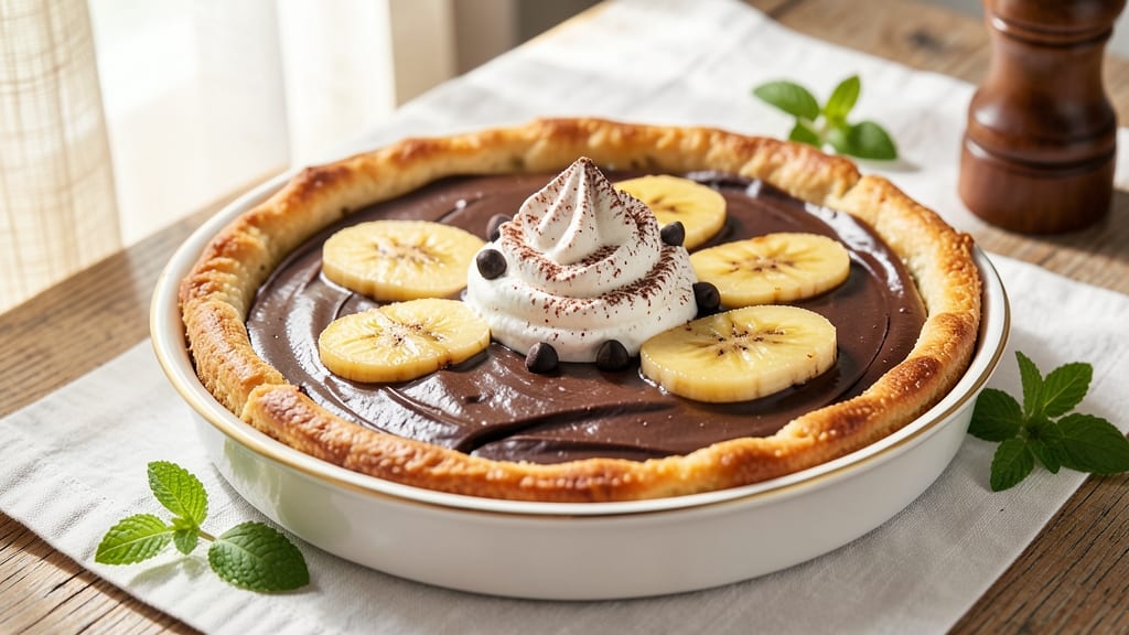 Banana Chocolate Tart Recipe: Crispy Crust Meets Silky Ganache Swirls