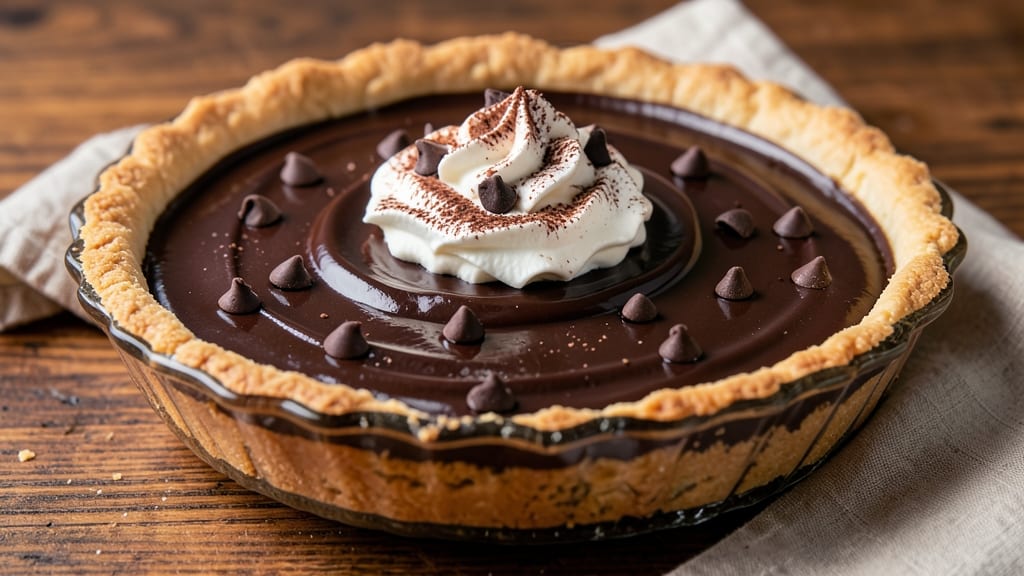 Bishops Chocolate Ambrosia Pie Recipe: Coffee-Infused Fudge Swirls With Pecan Crunch