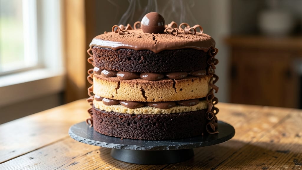 Cheesecake Factory Chocolate Tower Truffle Cake Copycat Recipe: Layered Coffee Crunch and Melty Ganache Magic