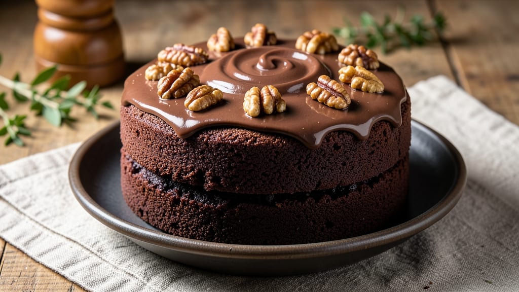 Best Chocolate Cake With Nuts Recipe: Nutty Crunch and Fudgy Layers in One Bite
