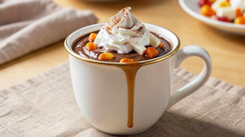 Candy Corn Hot Chocolate Recipe: Festive Swirls of Vanilla, Orange, and White Chocolate