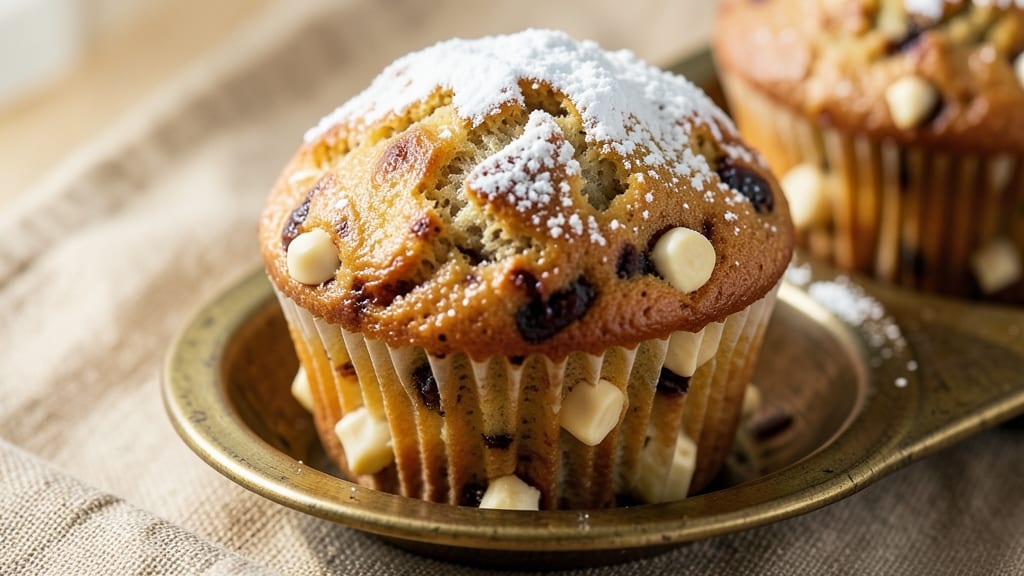 Banana White Chocolate Muffins Recipe: Double-Layered Joy With Nutty Crunch