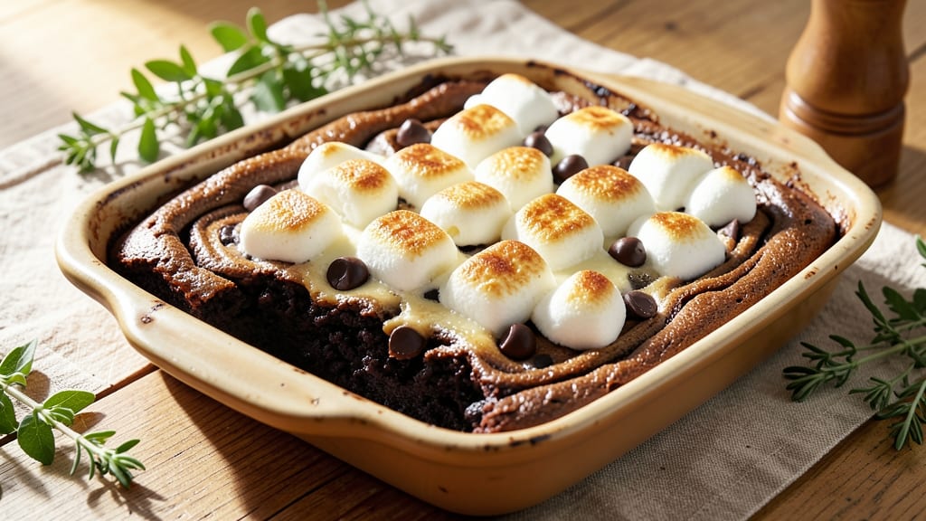 Brownie Recipe With Chocolate Chips and Marshmallows: Gooey Chunks and Crispy Edges