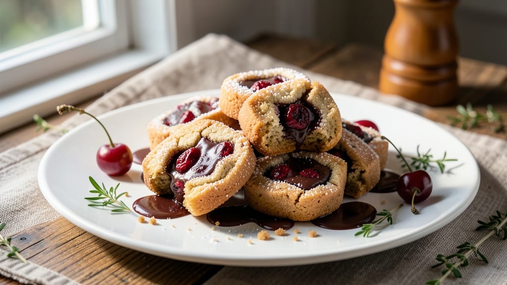 Cherry Chocolate Kisses Recipe: Espresso-Infused Bites with Crispy Shells