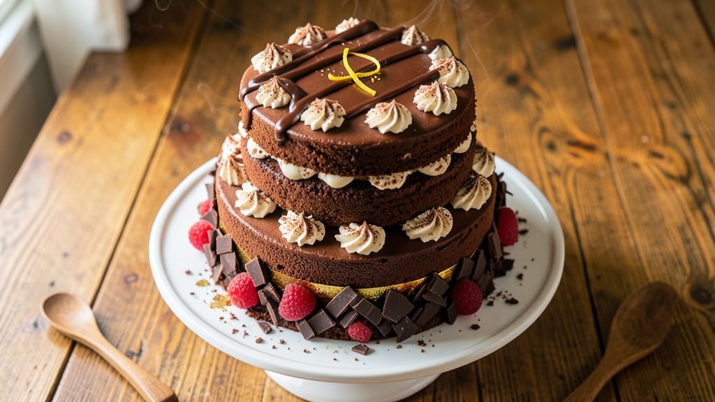 Best Chocolate Cake Recipe for Tiered Cakes: Precision-Layered Height With Clean Slice Lines