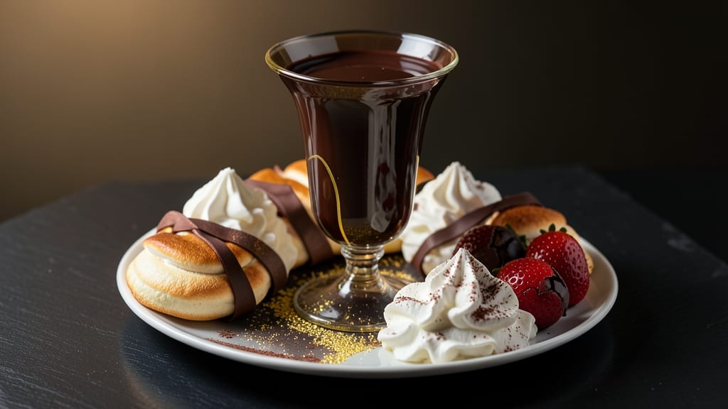 Bella's Chocolate Fountain Recipe: Velvety Ganache Rivers Over Crunchy Cocoa Clusters