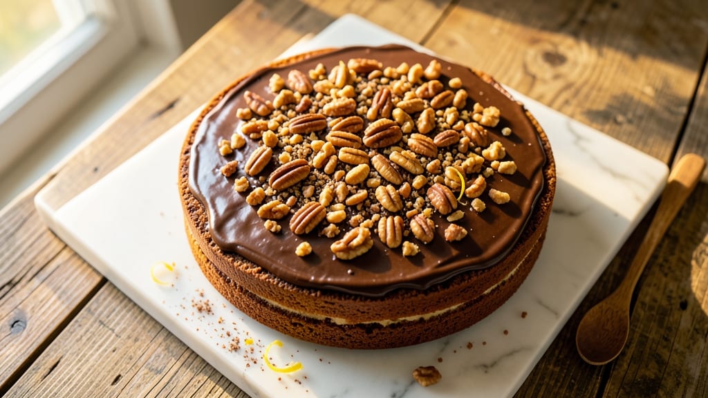 Bobby Flay's German Chocolate Cake Recipe: Coffee-Infused Layers With Pecan-Studded Topping