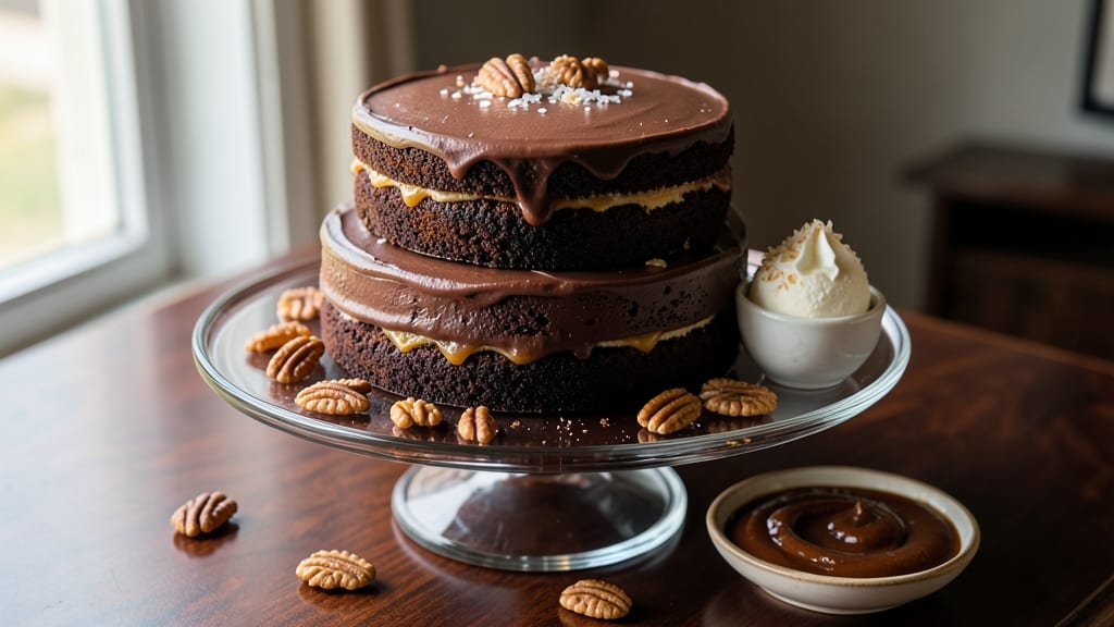 Cake Doctor's German Chocolate Cake Recipe: Pecan-Studded Layers With Coffee-Infused Moisture