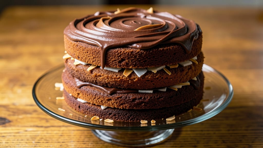 Best Ever German Chocolate Cake Recipe and Frosting: Pecan-Studded Layers with Coffee-Infused Fudge Swirls