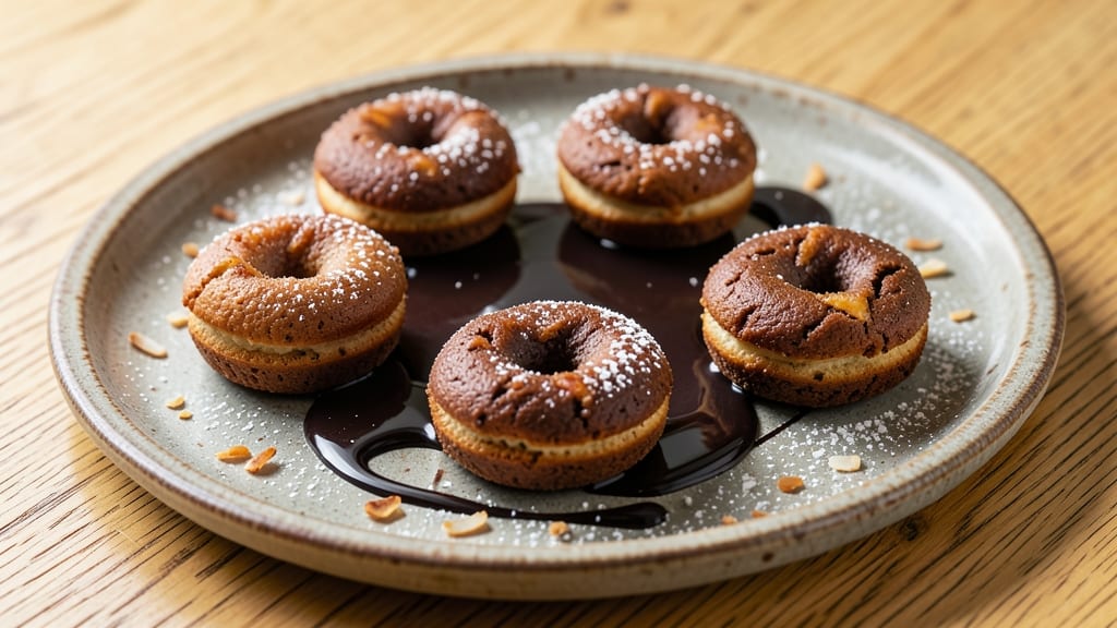 Baked Mini Chocolate Donut Recipe: Triple-Layered Crunch With Coffee-Infused Filling