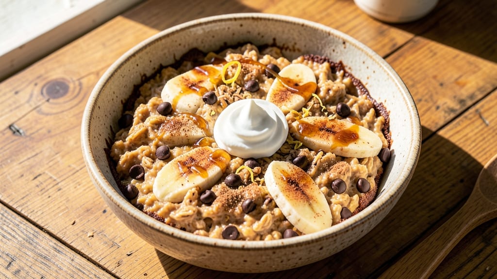 Baked Oatmeal Recipe with Banana and Chocolate Chip: Warm Spiced Layers and Melty Chunks