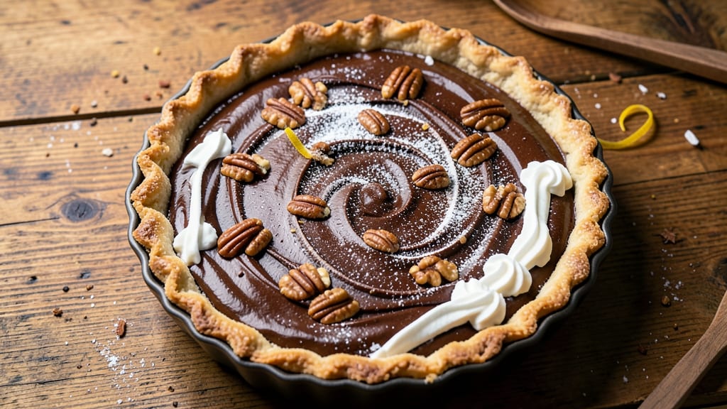 Betty Crocker Chocolate Pecan Pie Recipe: Caramelized Nut Crunch With Gooey Fudge Core